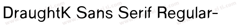 DraughtK Sans Serif Regular字体转换